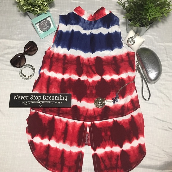 ROCK AND REPUBLIC OMBRÉ PLAID BLOUSE - Picture 3 of 8